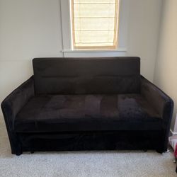 Black Sleeper Sofa Velvet