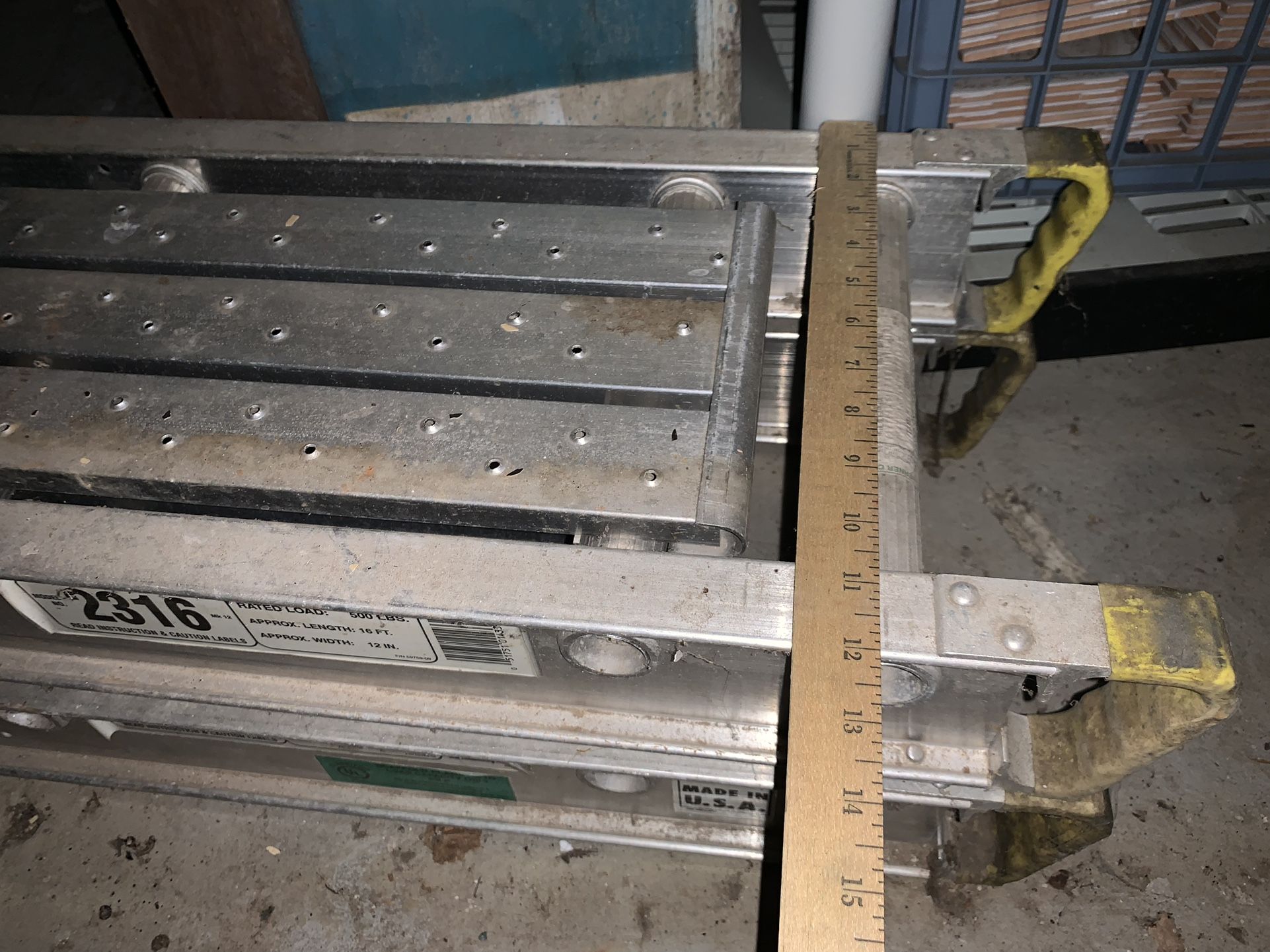 1’ X 16’ Used Aluminum Scaffold Plank.