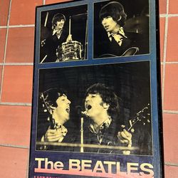 Beatles graphic wooden wall art