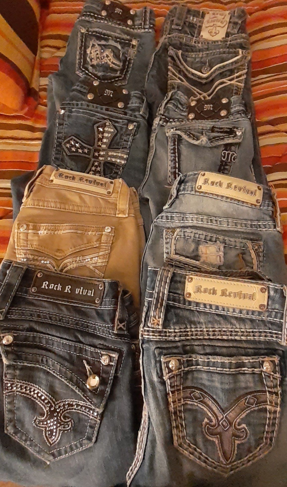 Rock revival and miss me Jean's women's