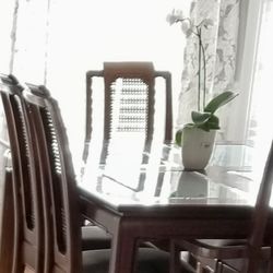 Beautiful 6-12 Seat Dining Room Set Wood/4 Mirror With China hutch 