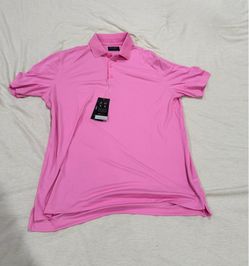 NWT Chase DryFuze Solid Pink Golf Polo Shirt - Size Medium