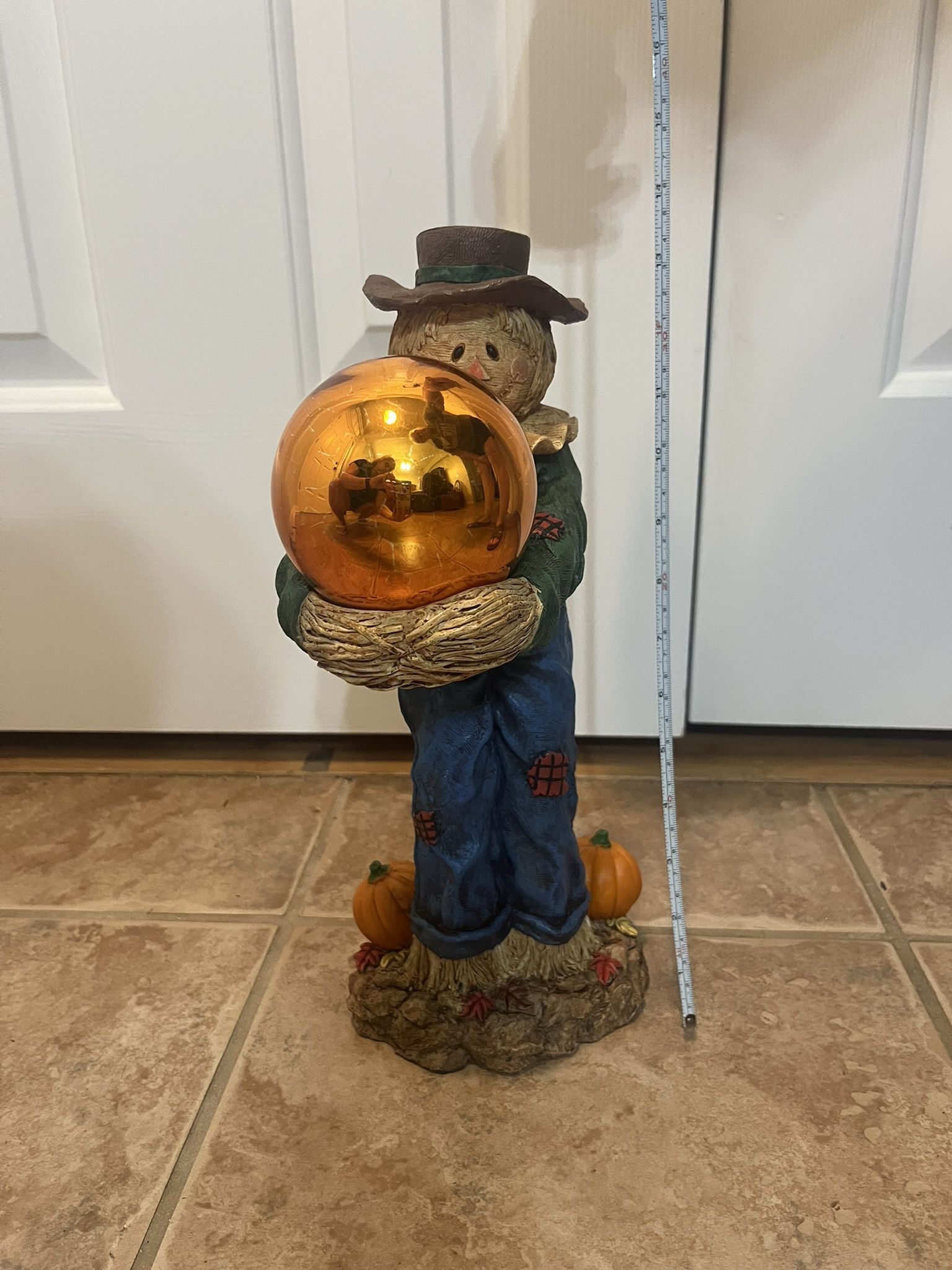 Scarecrow with Gazing Ball