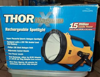 I have Thor Magnum rechargeable spotlight.