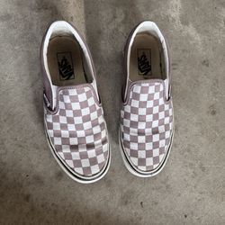 Checkered womens vans size 7.5