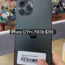 Apple Iphone 12 Pro 256 Gb Unlocked And clean Imei 