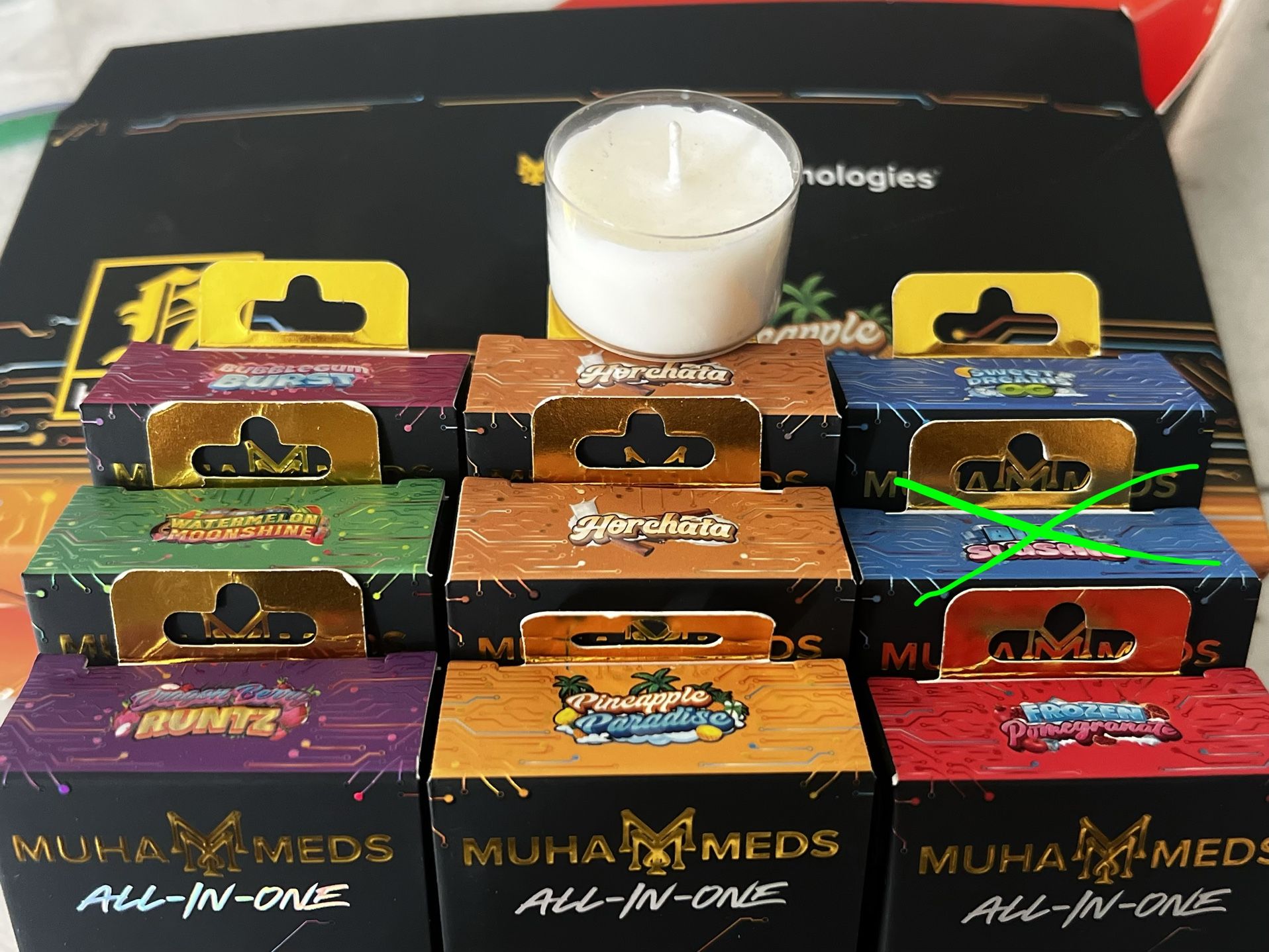 Muha candle wax pens