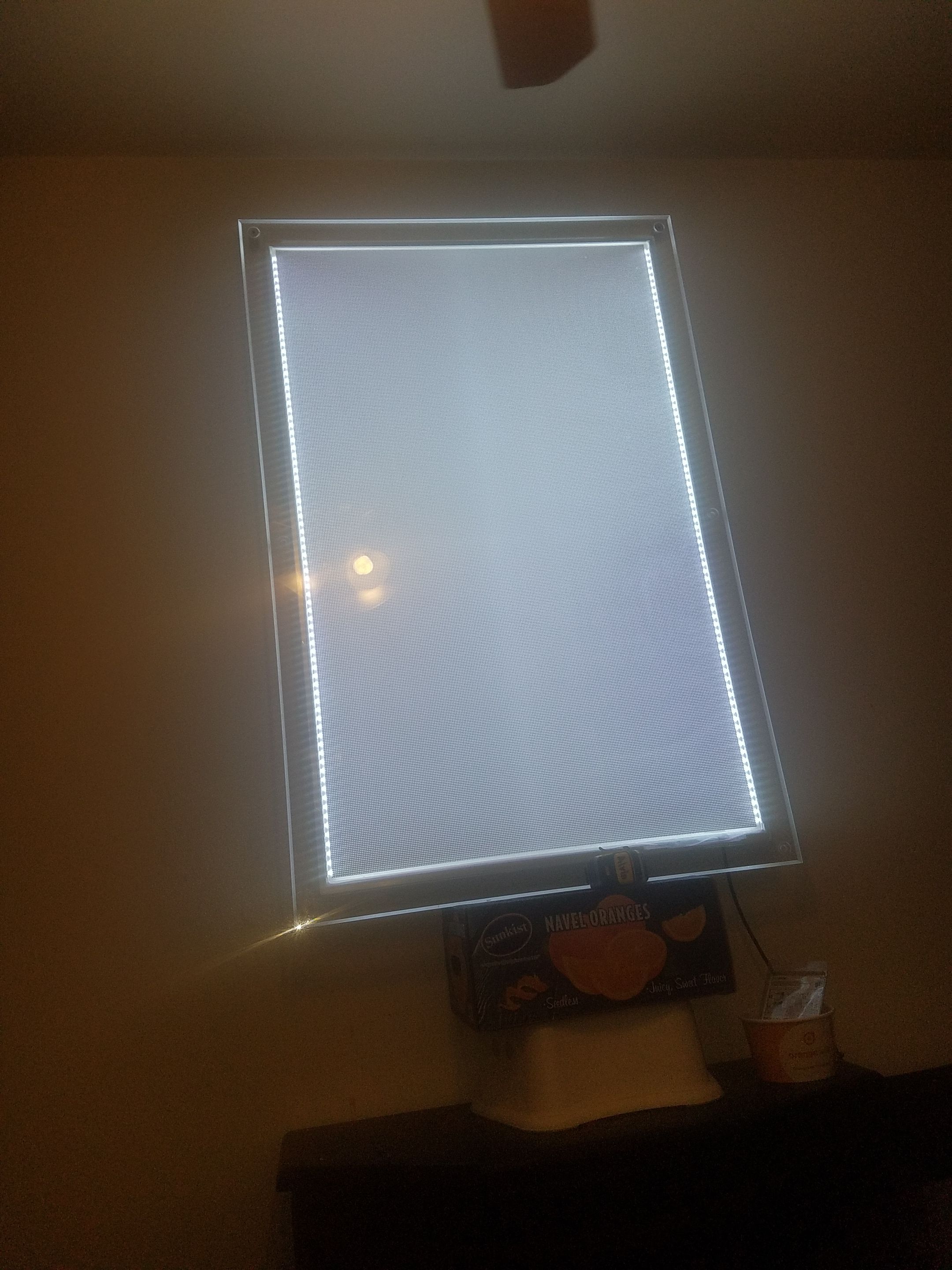 LED wall paper display