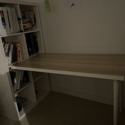 Ikea Desktop With Shelves