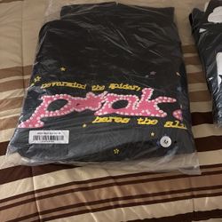 P*ink spider hoodie medium