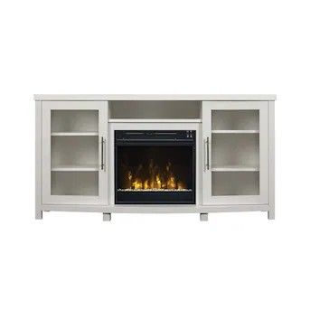 TV stand with fireplace