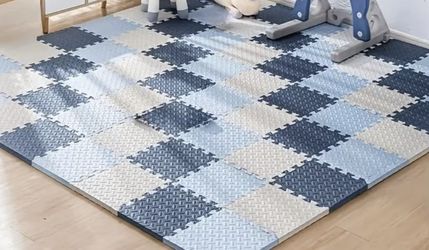 25 pcs Interlocking Floor Mat Set, Non-Slip, Waterproof, Soft and Durable