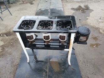 antique oil burning stove 