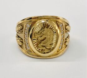 Men Dragón ring size 11