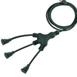 HDX 40 ft. 16/3 Multi-Directional Outdoor Extension Cord, Green