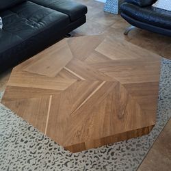 Wood Geometric Coffee Table