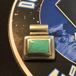 Sterling Silver and Turquoise Pendant