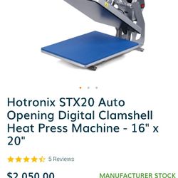 Stahls HoTronixs STX20 . Heat Press Brand New