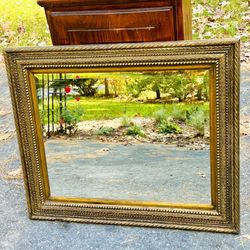 Hand Carved Wooden Frame Mirror