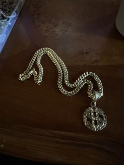 chain with money dollar pendant 