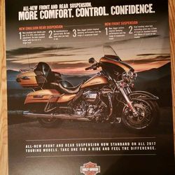  $10. Harley-Davidson Posters, (3 )Double Sided