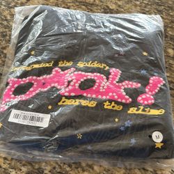 Spider Pink Hoodie Size Medium Brand New 