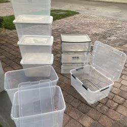 Storage Bins & One Three Drawer Storage Bins $20 