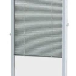 ODL 22"x36" Add-On Enclosed Door Blinds, White Aluminum – New