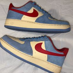 Air Force 1 Low Blue Red Cream