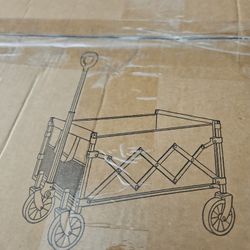 BLACK  COLLAPSIBLE WAGON CART 