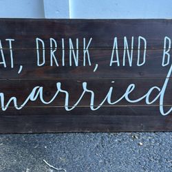 Rustic Wedding Decor Sign