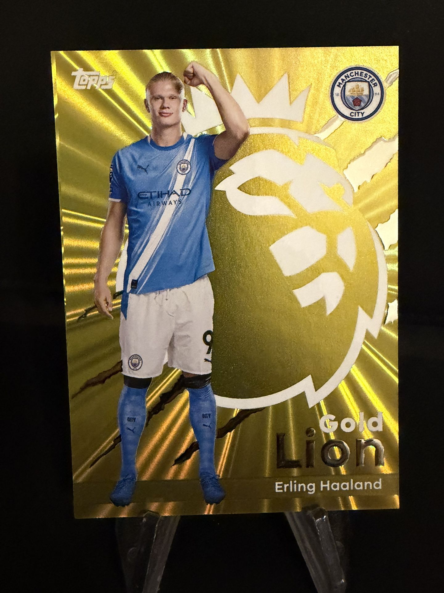 Erling Haaland Topps Premier League Gold Lion