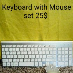 Wireless Keyboard With Mouse Set 25$ 