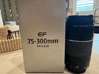 Canon EF 75-300mm f/4-5.6 III Zoom Lens