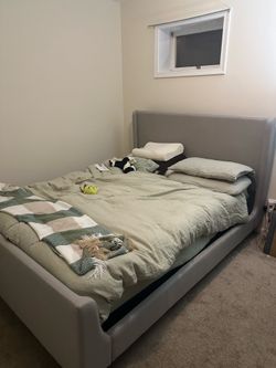 Queen Frame and Mattress