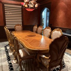 Needs To Be Sold ASAP-- Real Wood Chairs AICO by Michael Amini (+table if desired)