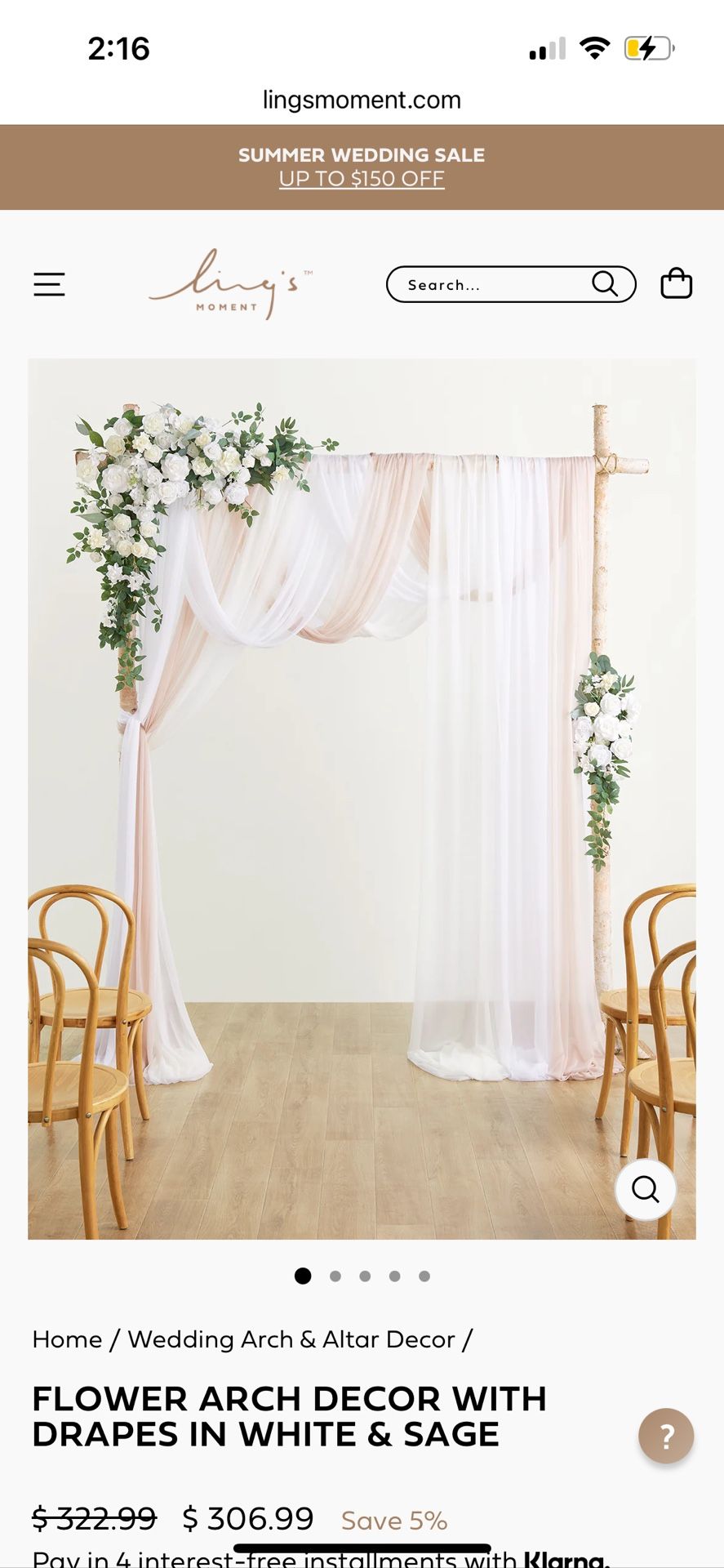 Assorted New And Used Wedding Florals