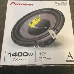 Pioneer TS-A120S4E 12 Inch Single 4 Ohm Voice Coil 1400 Watt Max Car Subwoofer