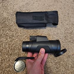 Dual-Focus 12x42 Monocular Optical Glass Scope with Protective Pouches