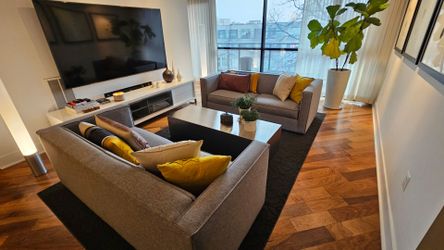 CB2 (Crate & Barrel affiliate) MODERN GRAY SOFA