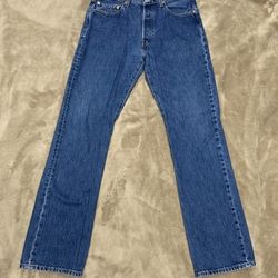 Vintage Levi's Men's 501 (WPL 423) Straight Leg Jeans - Blue
