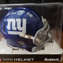 Devin Singletary Giants Autographed Mini Helmet