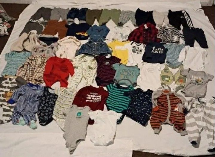 Lot Of 46  3-6month Boys Clothes Excellent Condition 