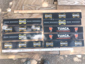 Selling 9 rubber drink spill bar mats man cave $20