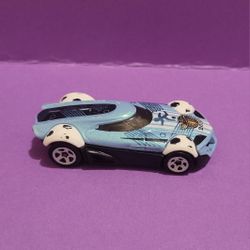 2013 Hot Wheels 1/64 Diecast Light Blue BDD12 Soccer Car Malaysia LN Gold Ball.