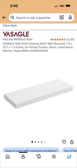 Floating shelf