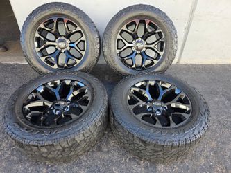 20" CHEVY rims w/ 34" Falken Wildpeak AT4 tires