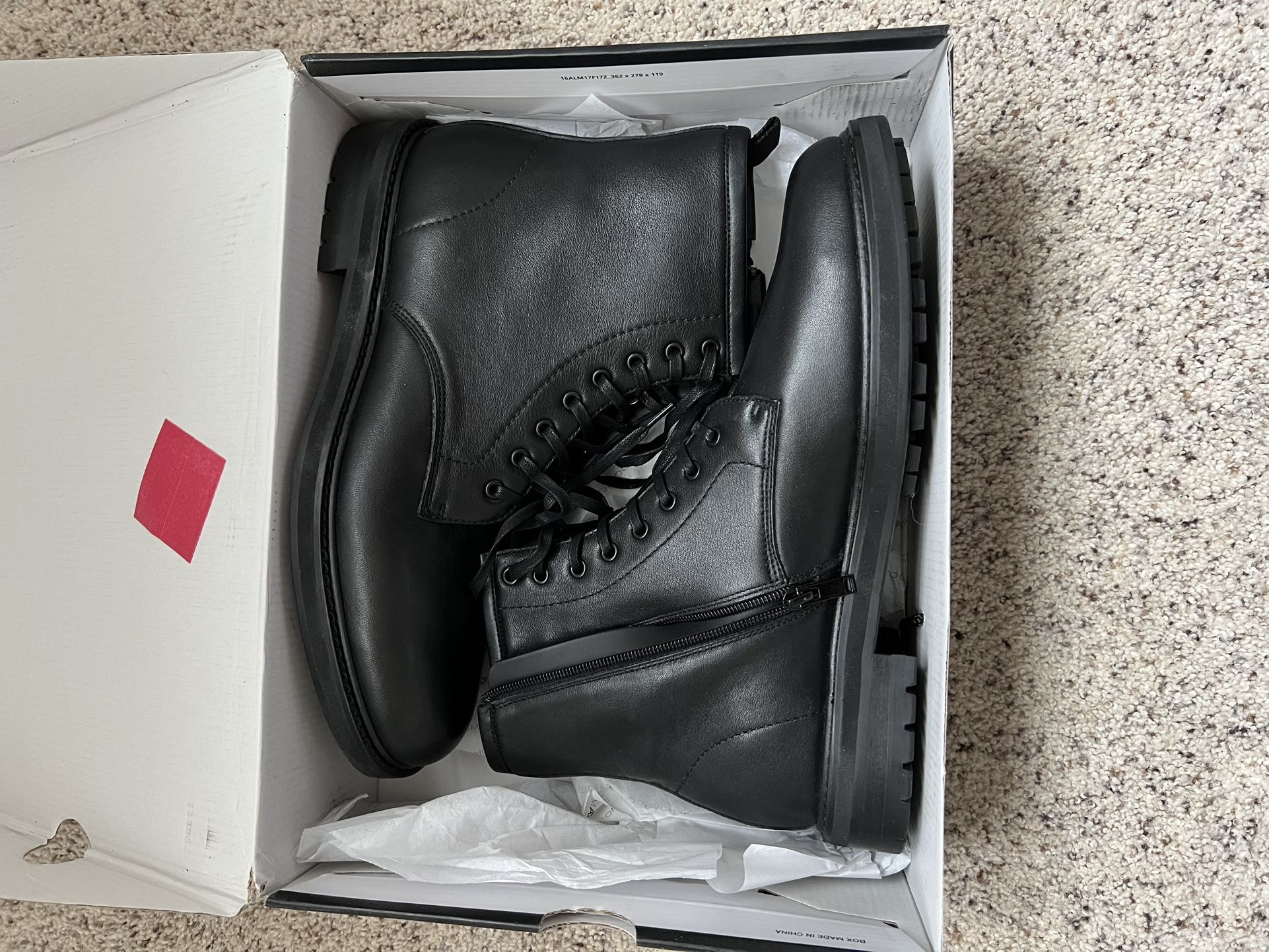 New Size 11 Aldo Black Leather Boots