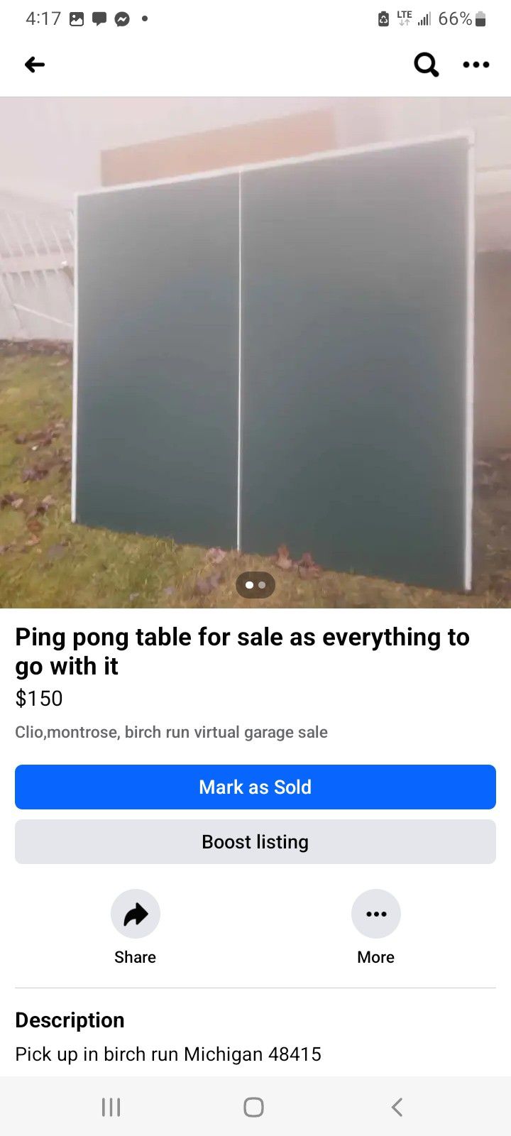Ping Pong Table For Sale Have Everything With It