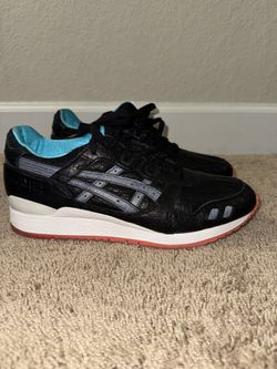 ASICS Gel Lyte 3 'Miami Vice' H540L Black Premium Leather Size 12 Mint Condition 
